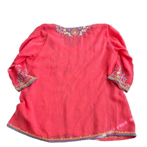 Johnny Was Floral Embroidered Blouse - Picture 2 of 6